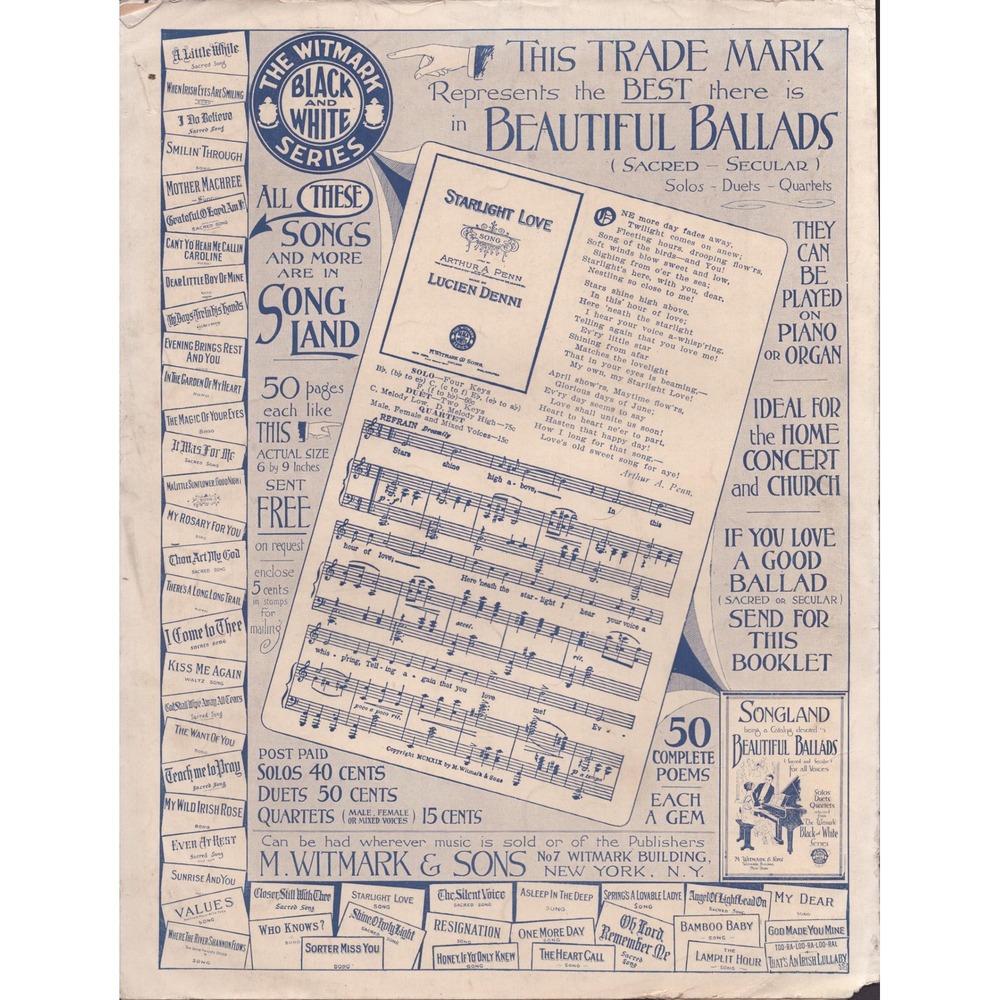 Tripoli On the Shores of Tripoli Sheet Music 1920 Paul Cunningham Al Dubin G+ - Picture 2 of 2